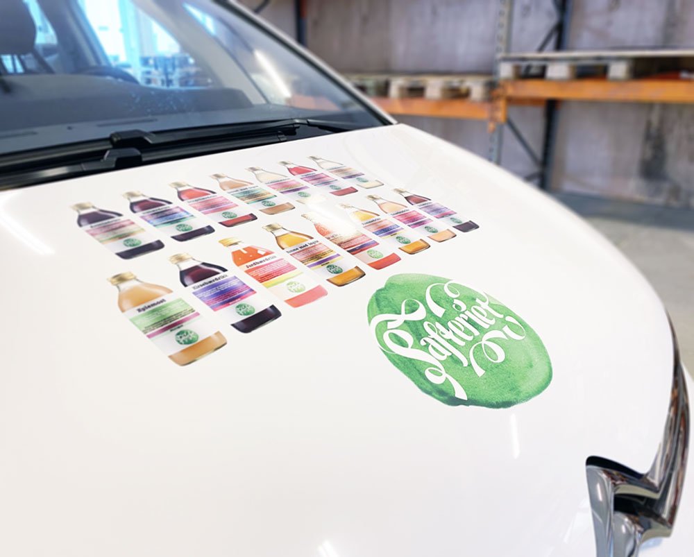 Safteriet-bildekor-front Bildekor, bilfolie, foliering av bil